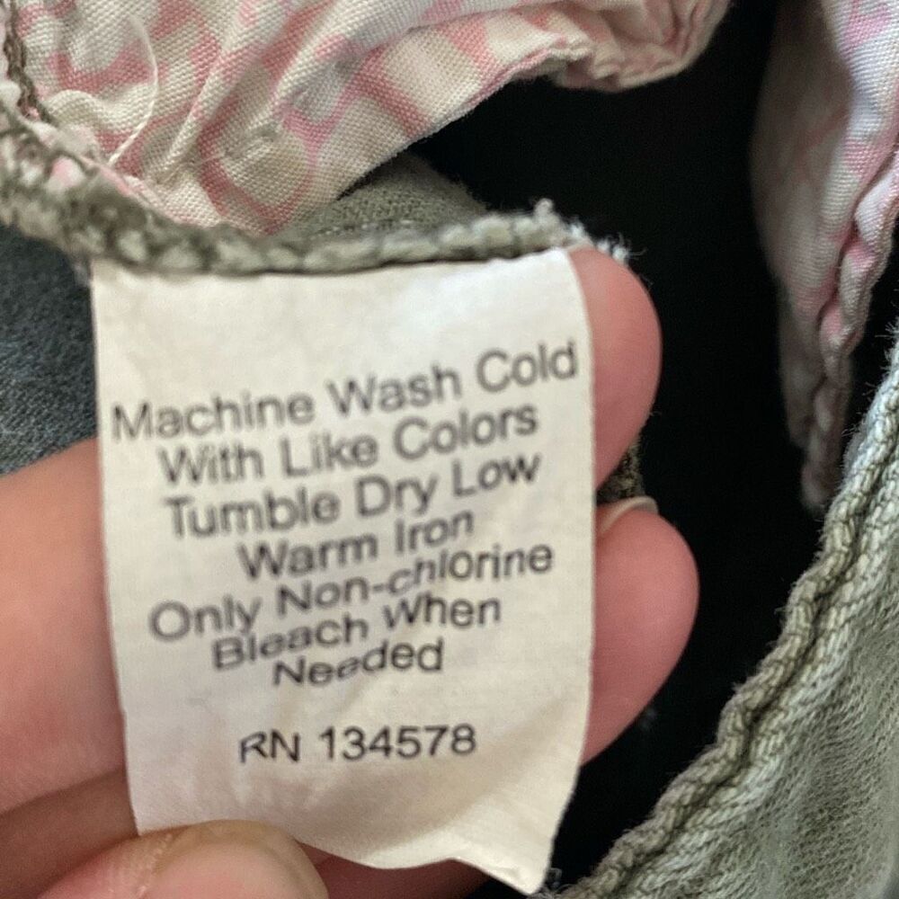 Vineyard Vines womens light olive green straight leg jeans size 8 cotton spandex - Picture 9 of 9